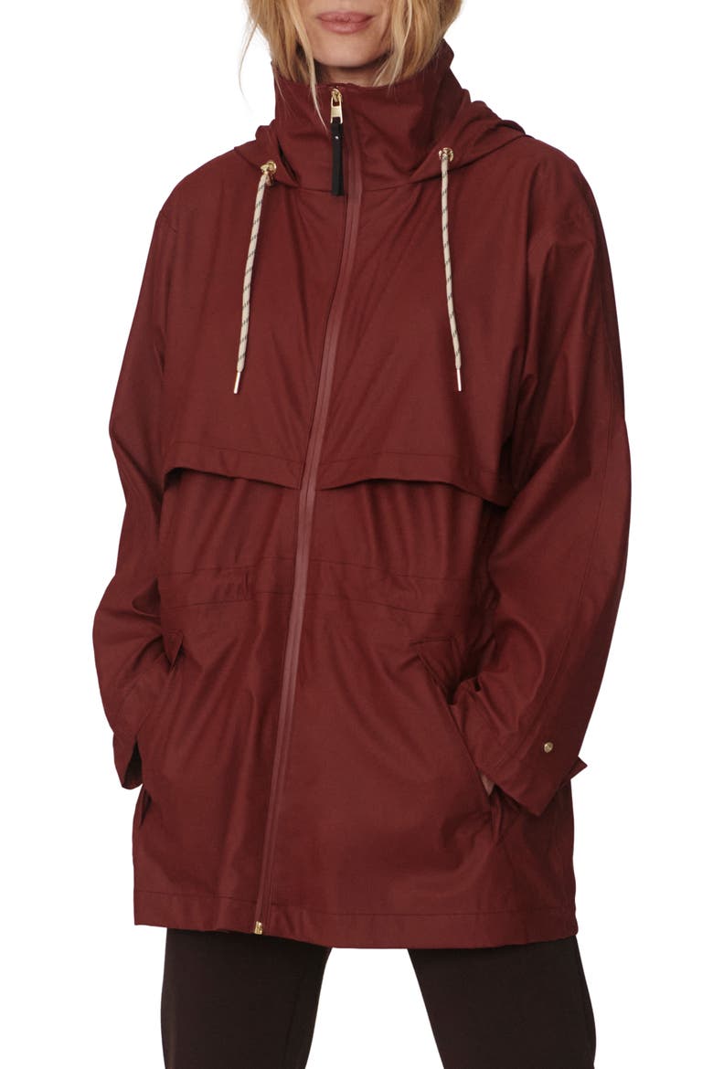 Alyssa Waterproof Rain Jacket, Main, color, ANDORRA BROWN