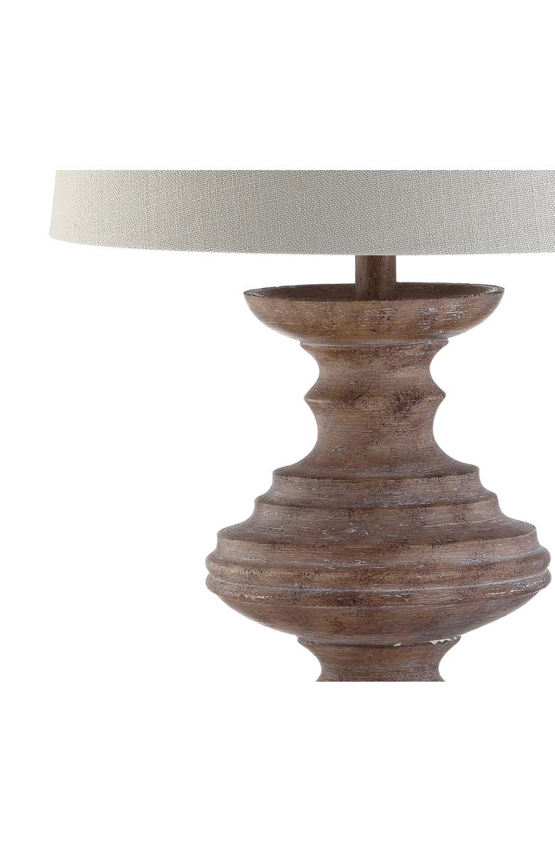 JONATHAN Y Scarlett 26.5" Resin LED Table Lamp, Brown, Alternate, color, Brown