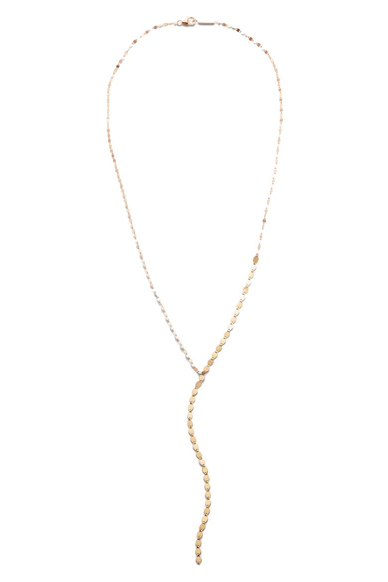 Nude 14K Gold Lariat Necklace, Main, color, YELLOW GOLD