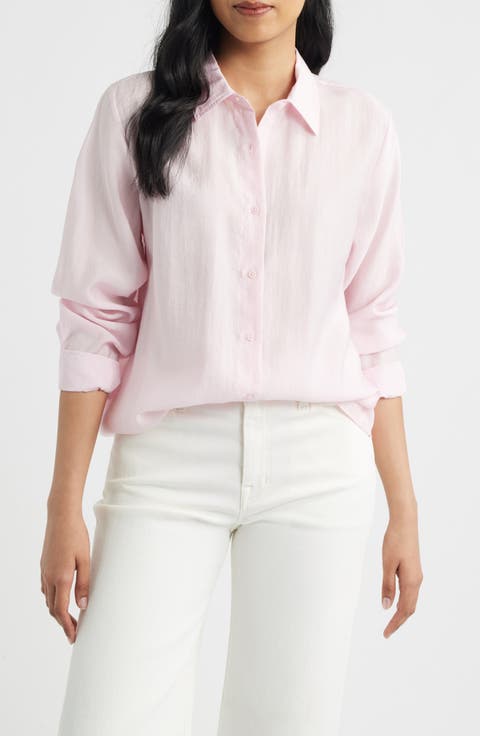 Luxe Touch Relaxed Fit Button-Up Shirt