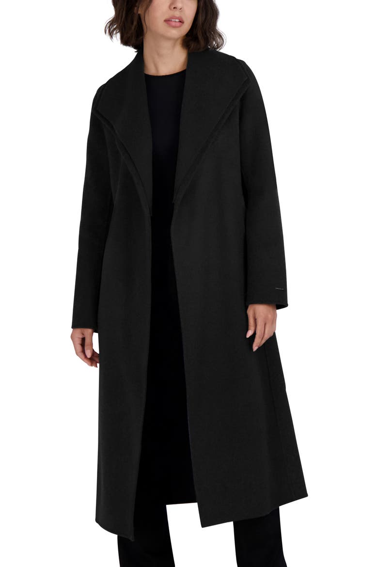 Elliot Wool Blend Coat, Alternate, color, BLACK