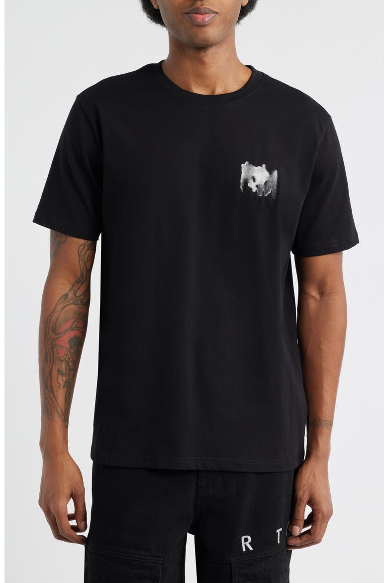 Liam Cyber Metal Graphic T-Shirt, Main, color, BLACK CYBER METAL
