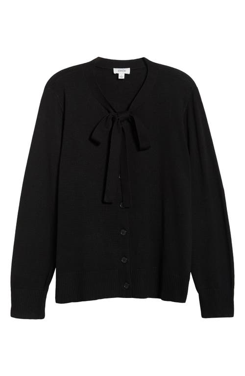 Cece Regular Fit Wool-blend Cardigan In Black