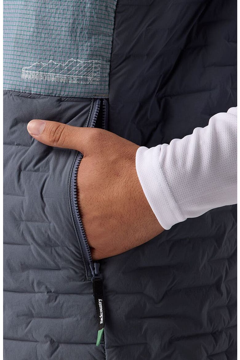 Peale Primaloft Stitch-Free Baffle Stretch Vest - Men's, Alternate, color, Turbulence