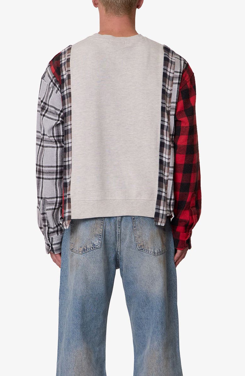 mnml Mixed Flannel Cotton Cardigan, Alternate, color, 