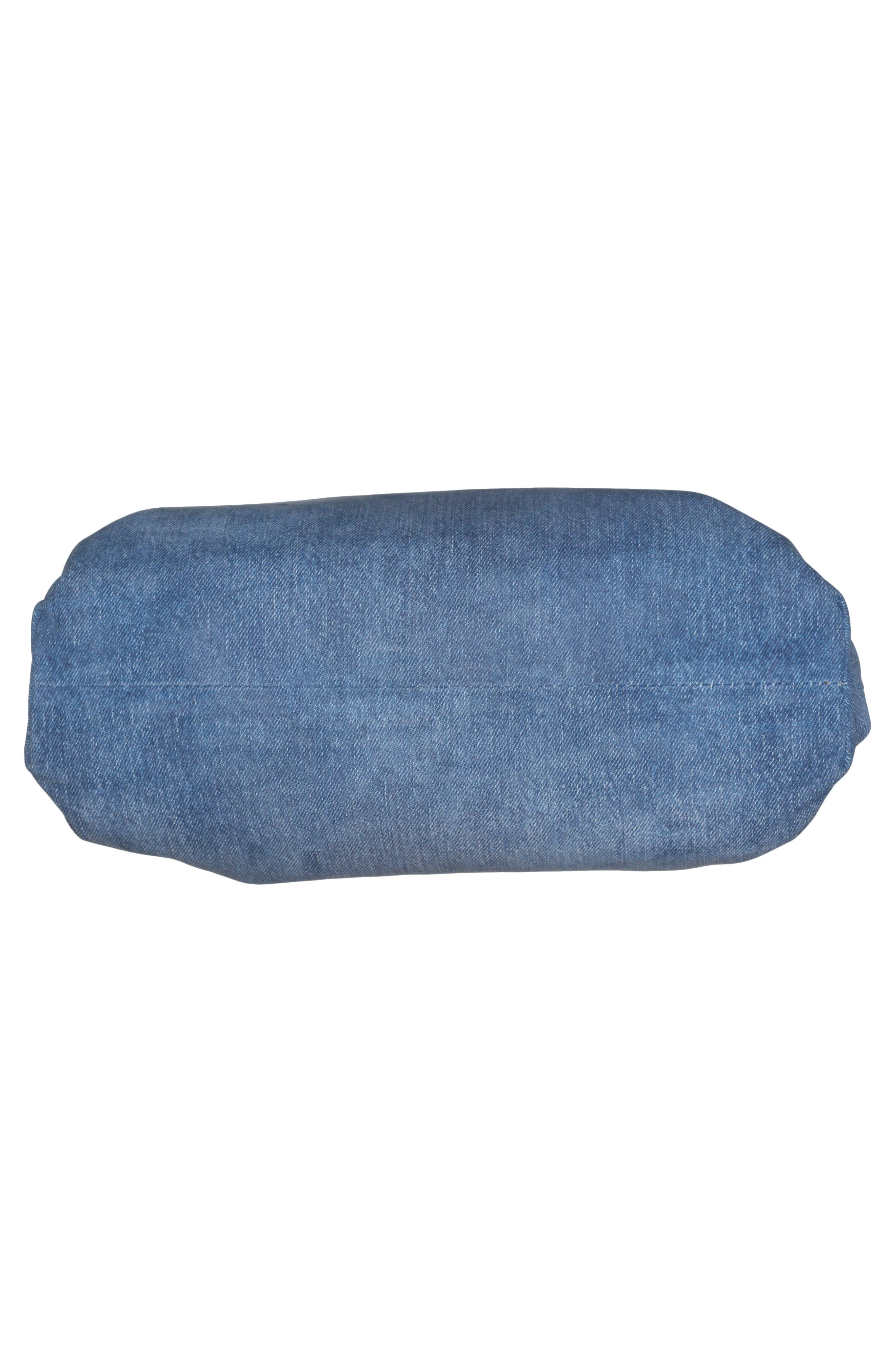 Bottega Veneta Teen Denim Printed Leather Pouch, Alternate, color, 