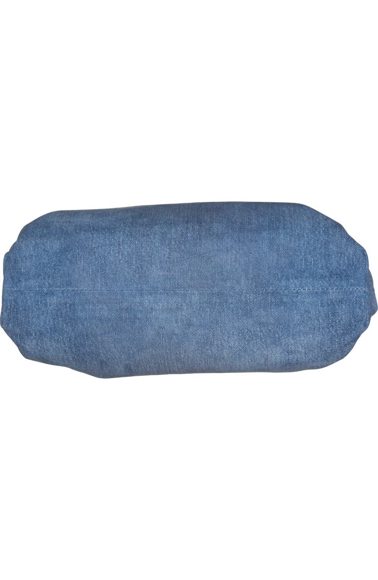 Bottega Veneta Teen Denim Printed Leather Pouch, Alternate, color,