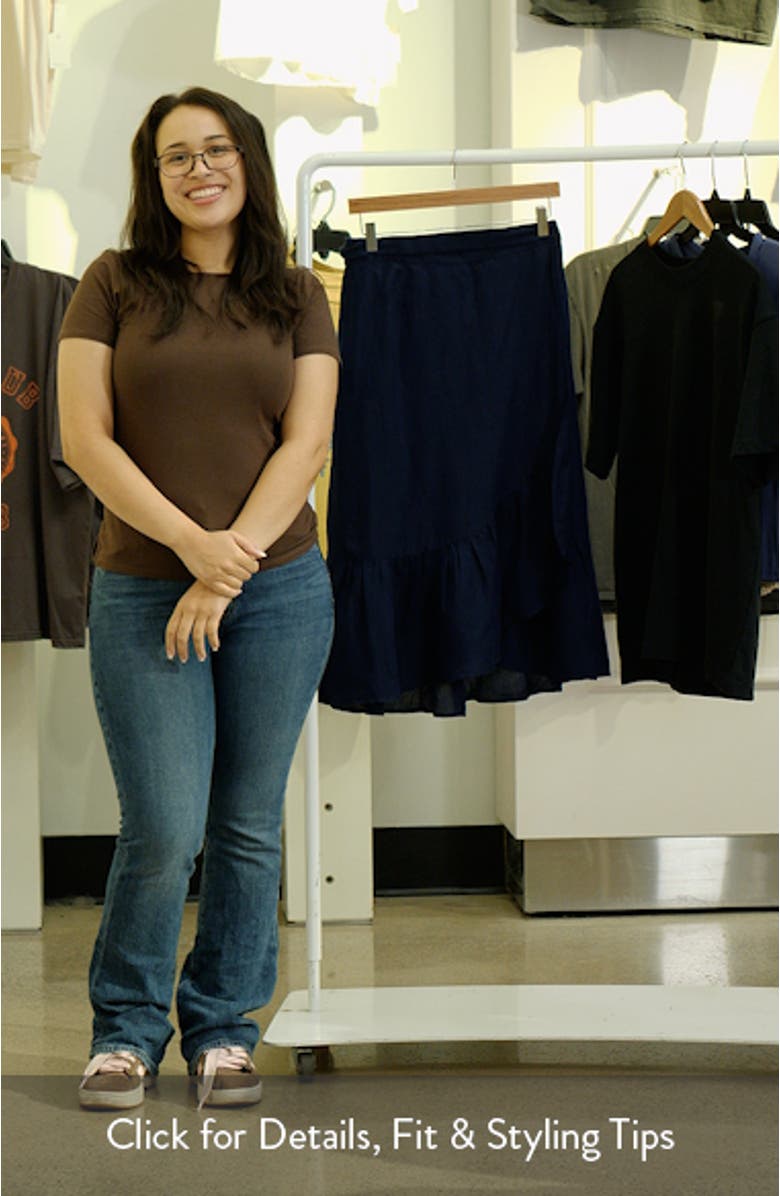 St. Lucia Linen Blend Cover-Up Wrap Skirt, sales video thumbnail