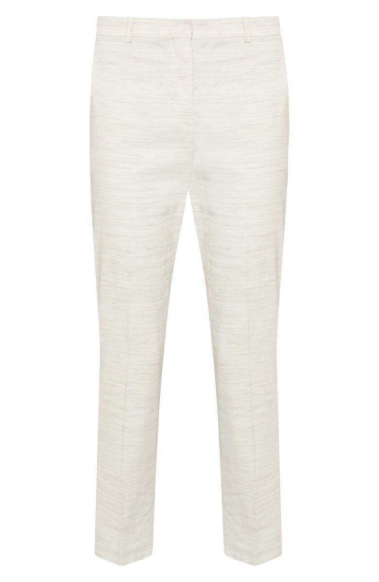 Theory Sharkskin Crunch Tailored Ankle Trousers, Alternate, color,