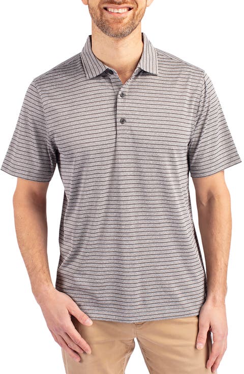 Forge Heather Stripe Recycled Blend Polo
