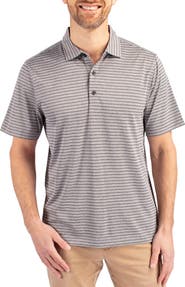 Cutter & Buck Forge Heather Stripe Recycled Blend Polo