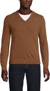 Lands' End Fine Gauge Cashmere V-neck Sweater