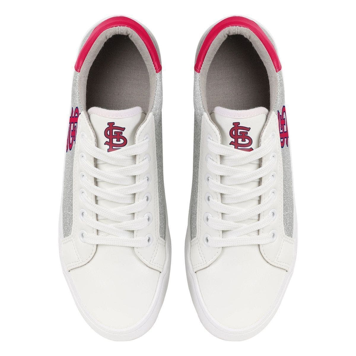 FOCO Women's FOCO St. Louis Cardinals Glitter Sneakers, Alternate, color, 