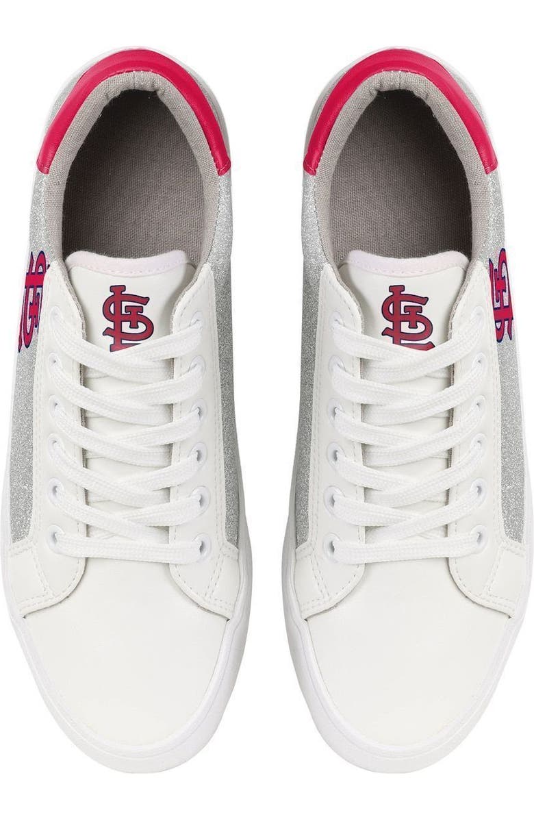 FOCO Women's FOCO St. Louis Cardinals Glitter Sneakers, Alternate, color,