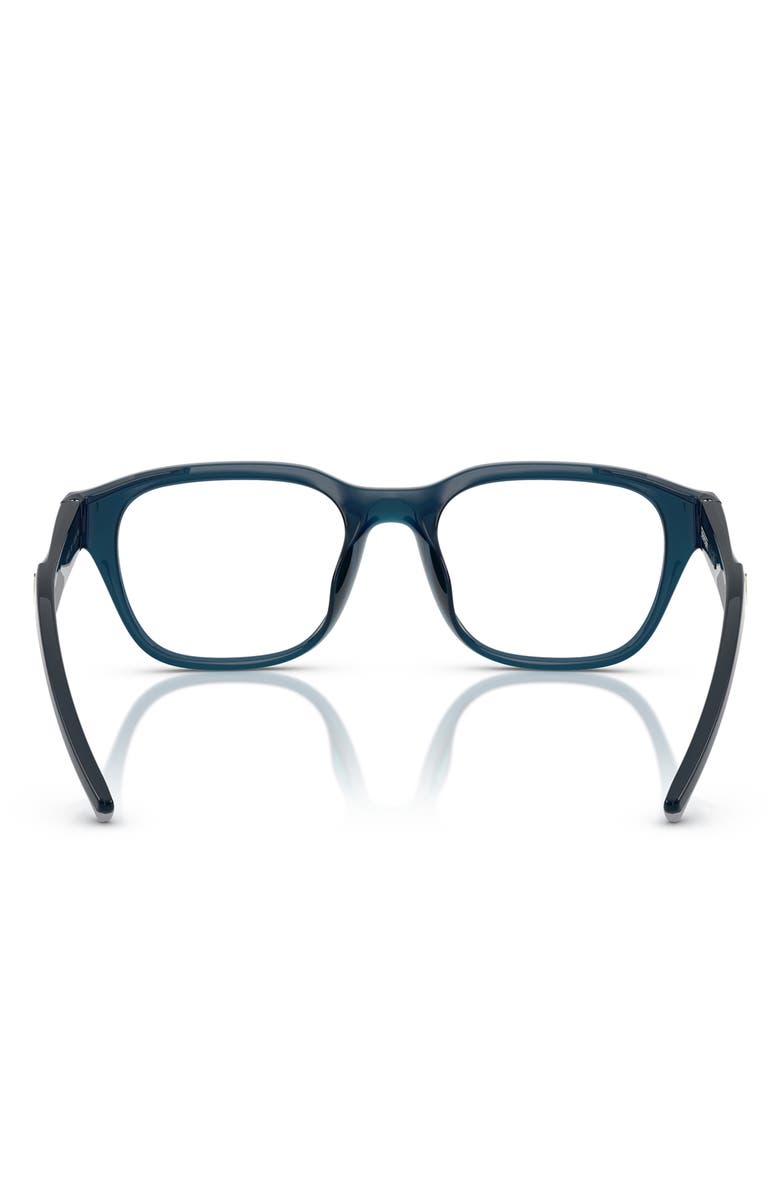 Scuderia Ferrari 51mm Pillow Optical Glasses, Alternate, color, Opal Blue / Demo Lens