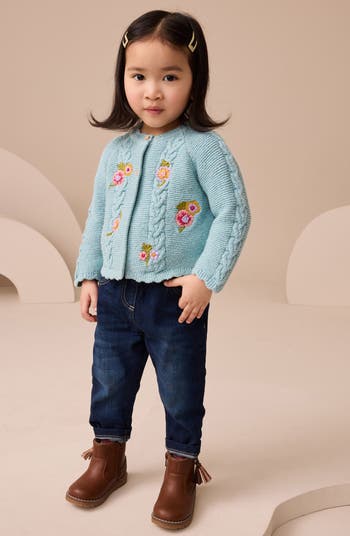 Kids' Embroidered Cardigan