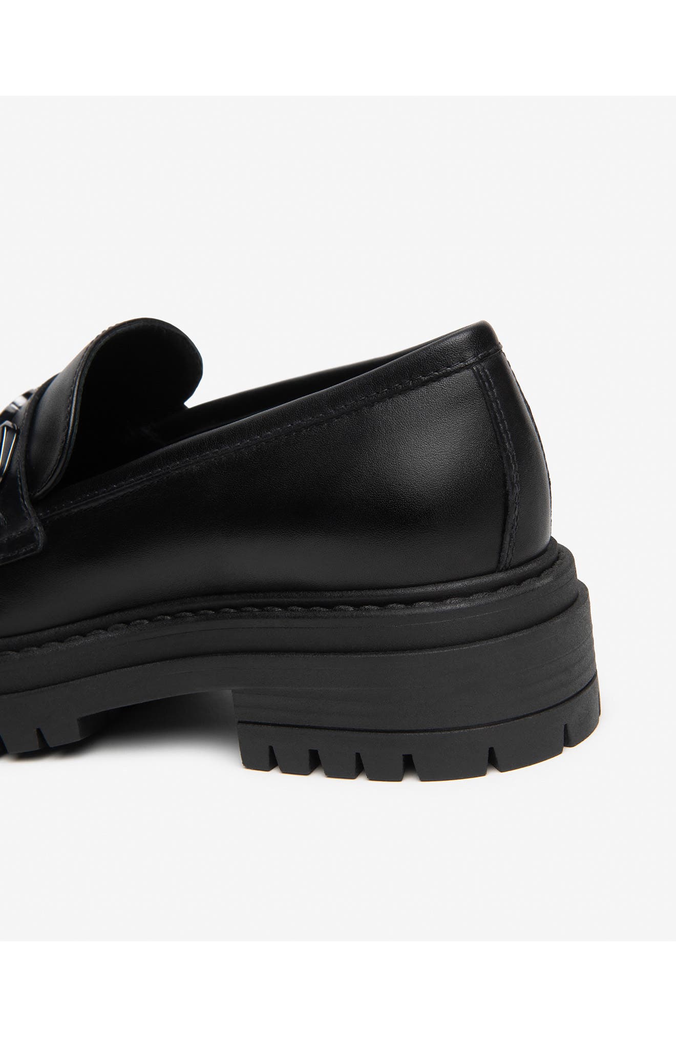 Bit Platform Lug Sole Loafer, Alternate, color, BLACK