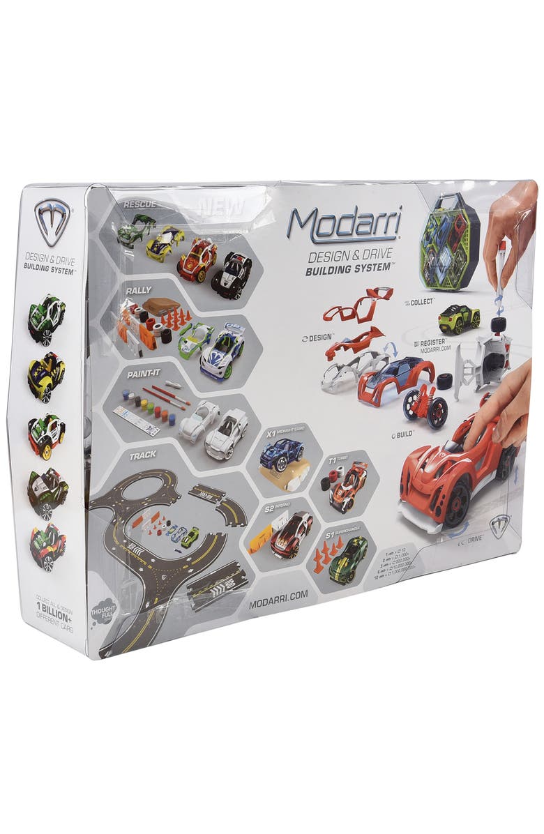 Modarri Deluxe 2 Car Rescue Pack Diy Design & Build Toy Cars, Alternate, color, Multicolored
