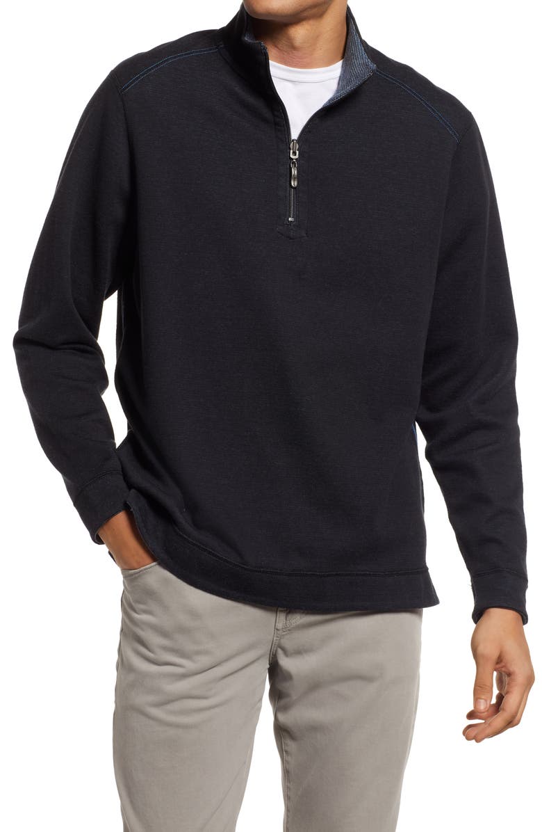Tommy Bahama Men's Alpine View Reversible Half Zip Pullover, Main, color,