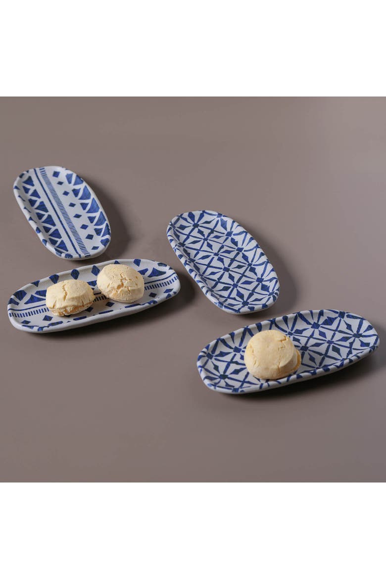 Shallow Organic Oval Platter Mini Set of 4, Alternate, color, Maya