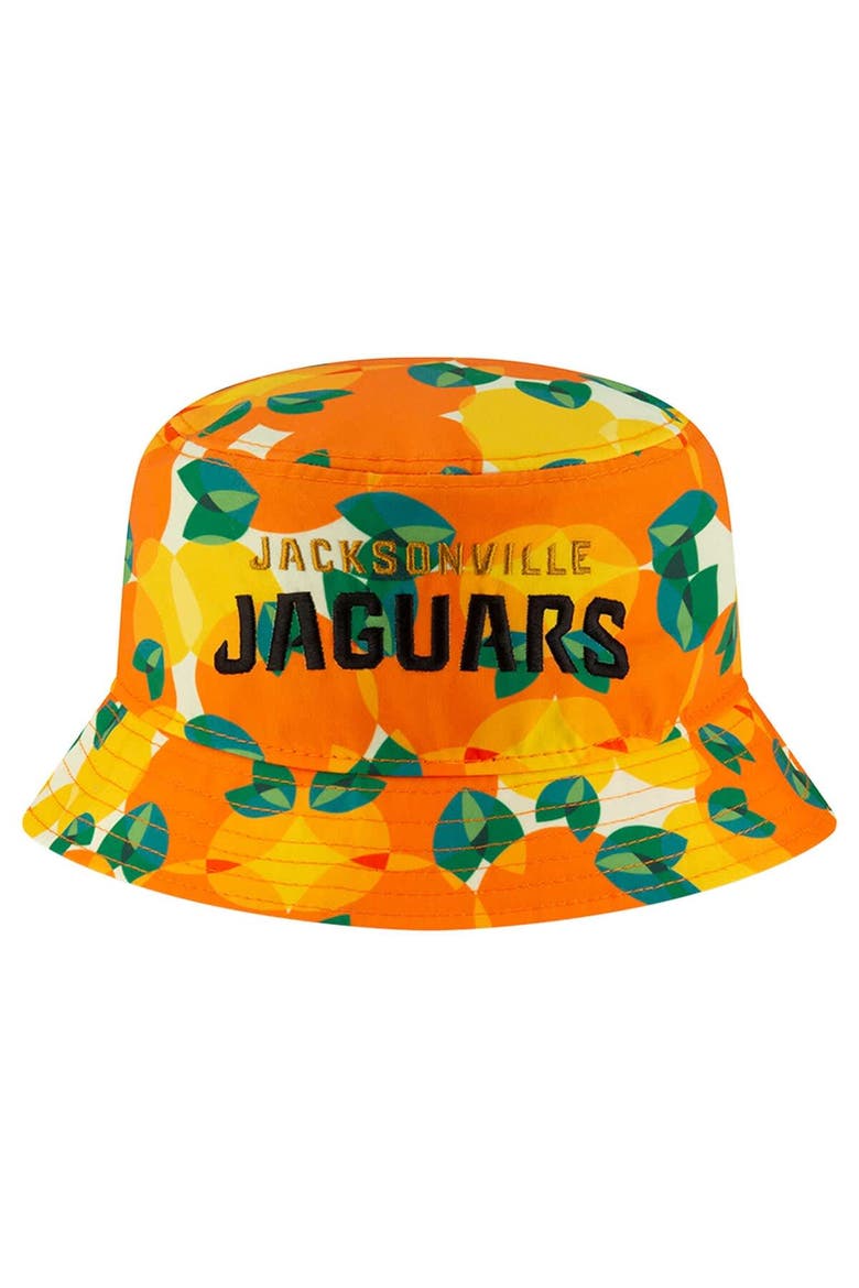 Men's New Era Orange Jacksonville Jaguars Citrus Bucket Hat, Alternate, color, Orange