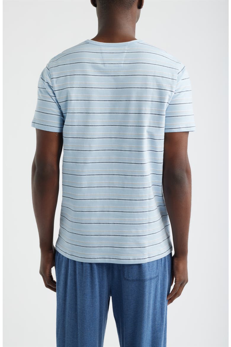 Washed Stripe Crewneck Lounge T-Shirt, Alternate, color, SKY STRIPE