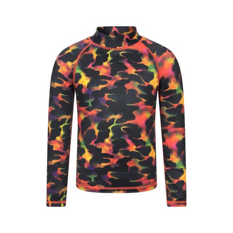 Childrens/Kids Abstract Long-Sleeved Rash Top