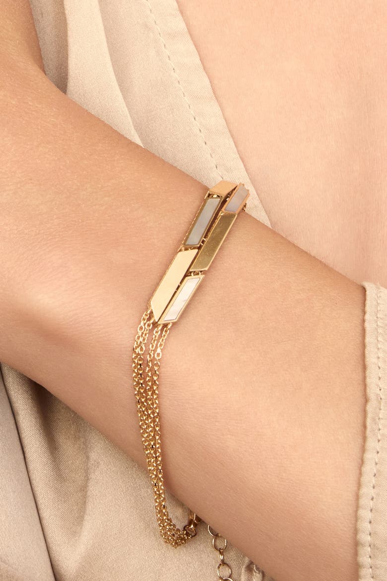 14K Gold Aurora Bracelet, Alternate, color, Yellow Gold