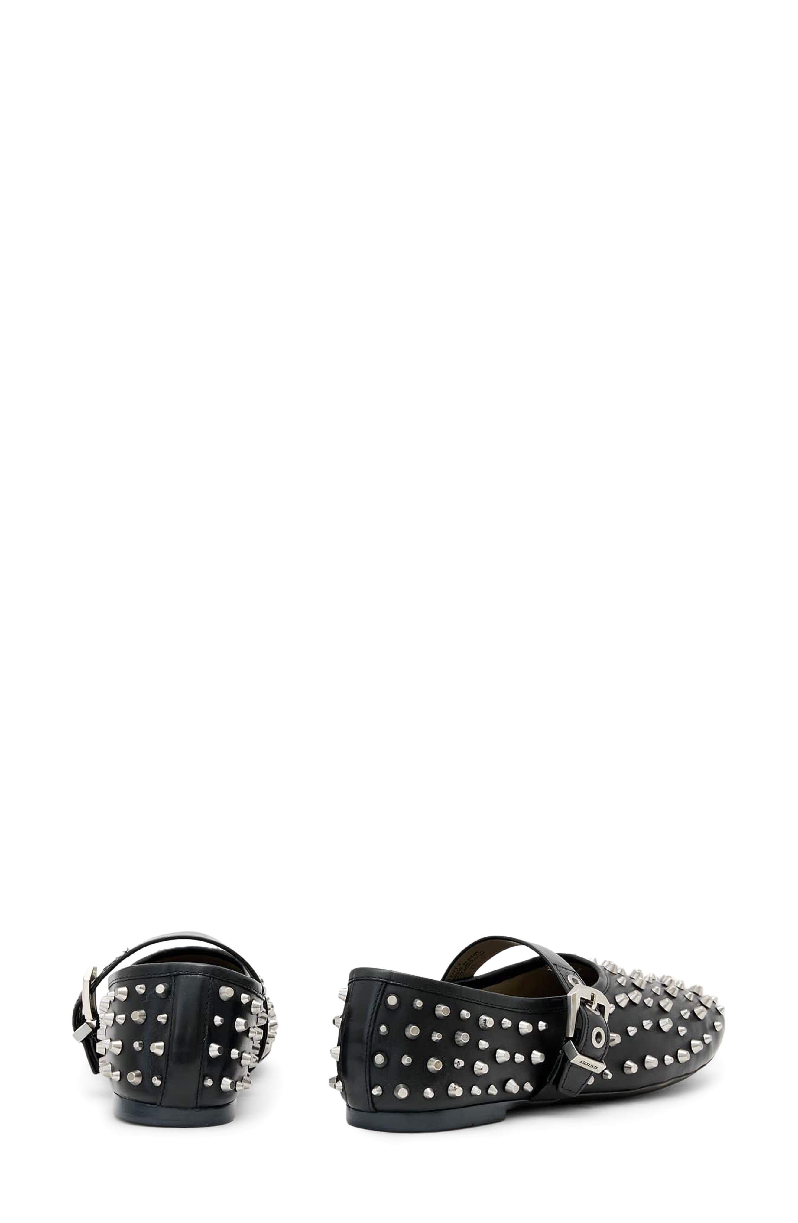 AllSaints Hollie Mary Jane Flat, Alternate, color, Black