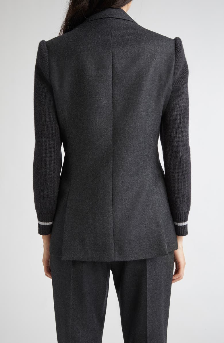 Eleventy Wool Blend Knit Blazer, Alternate, color, 168 Carbon