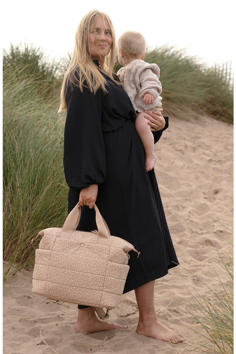 Organic Cotton Convertible Diaper Bag, Alternate, color, SEASHELL