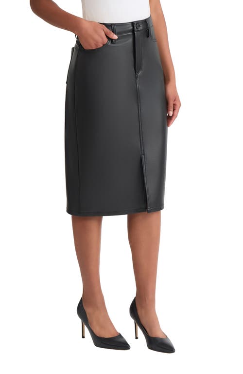 Jones New York Lexington Faux Leather Pencil Skirt In Black