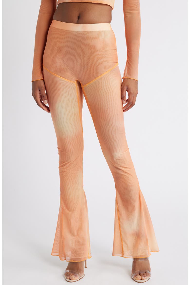 Flare Pants, Main, color, ORANGE OMBRE