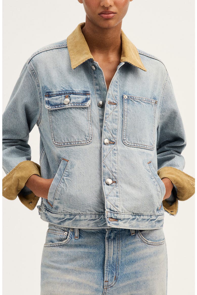 Denim Rancher Jacket, Main, color, GREENWICH WASH