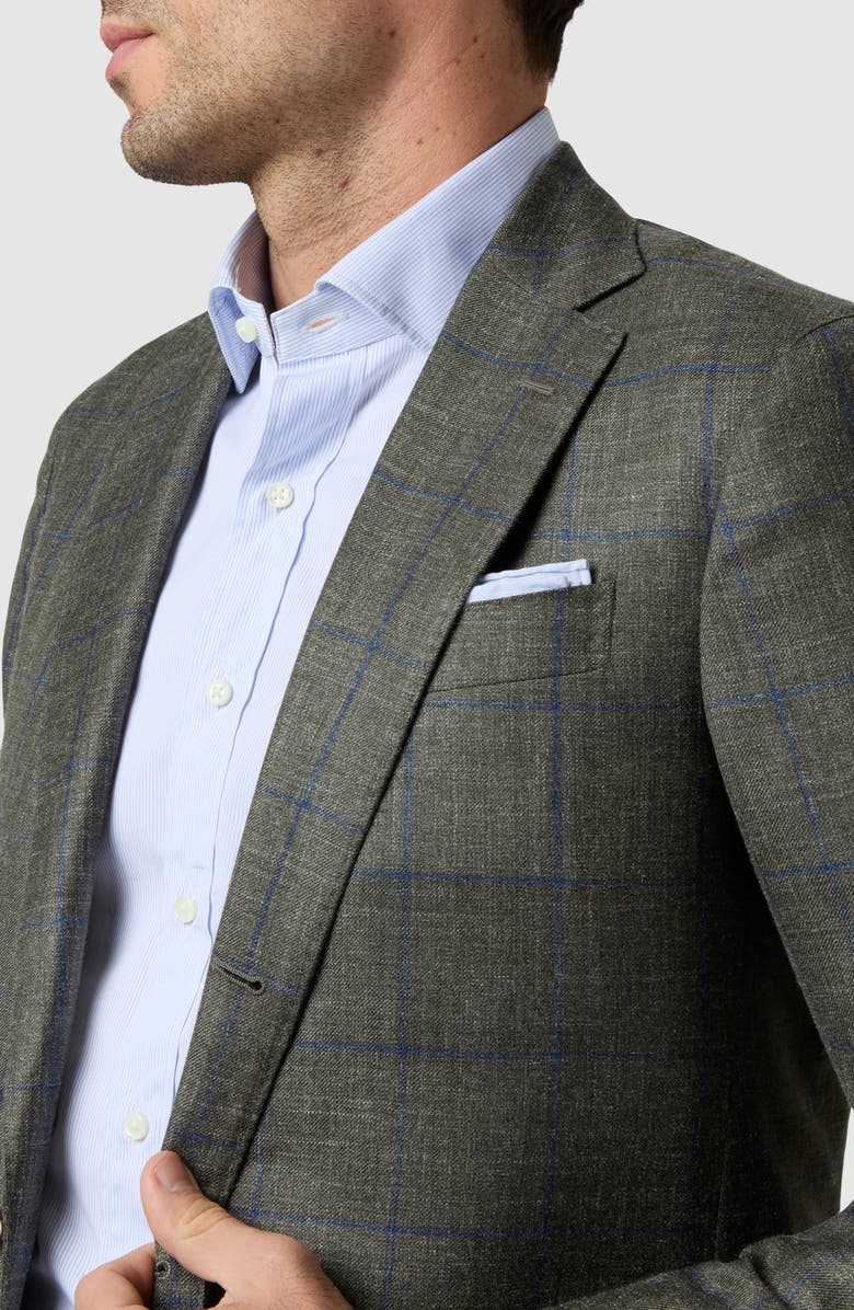 Sid Mashburn Virgil No. 2 Windowpane Check Wool & Silk Blend Sport Coat, Alternate, color, 