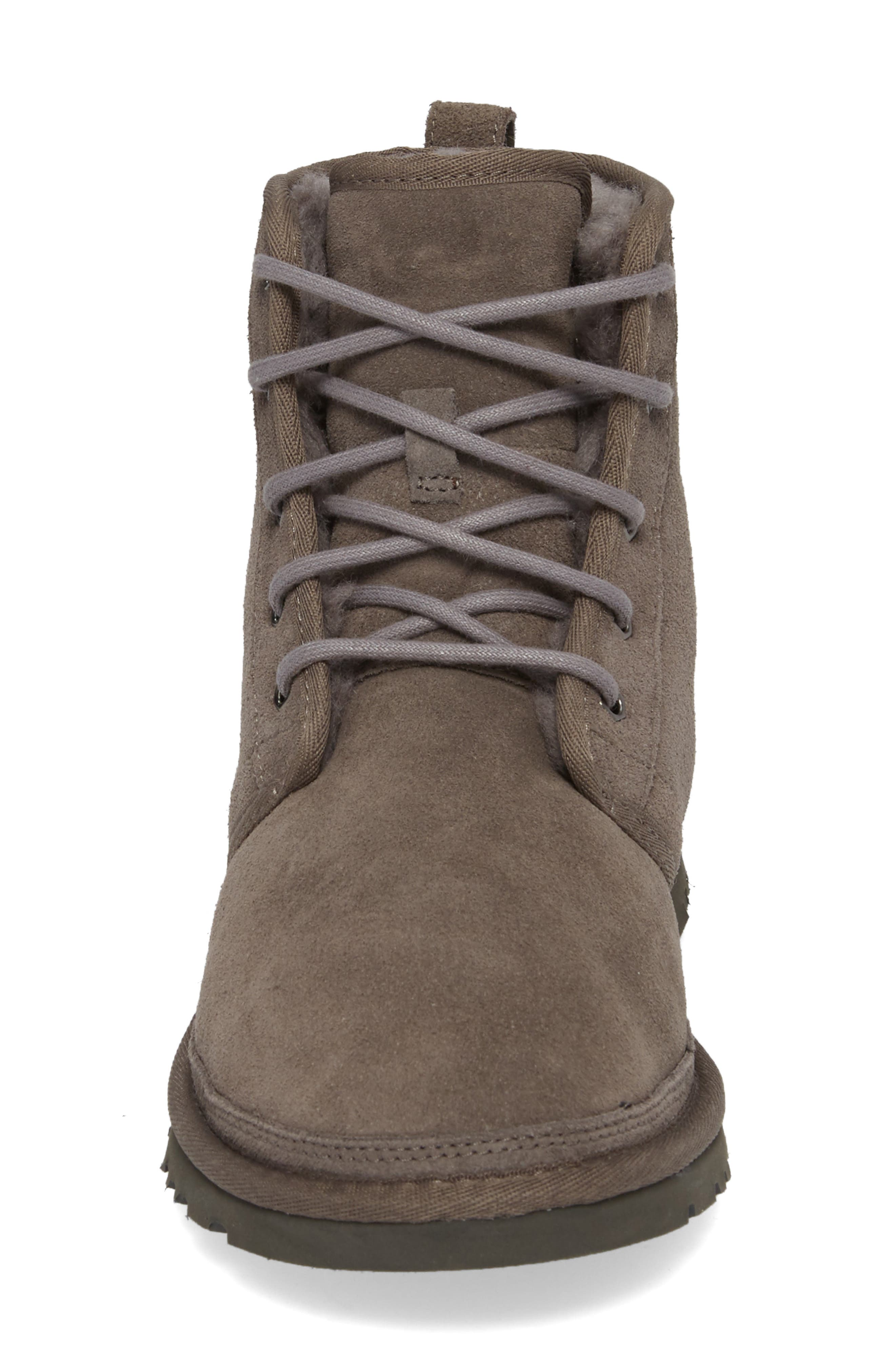 Harkley Lace-Up Boot, Alternate, color, CHARCOAL SUEDE
