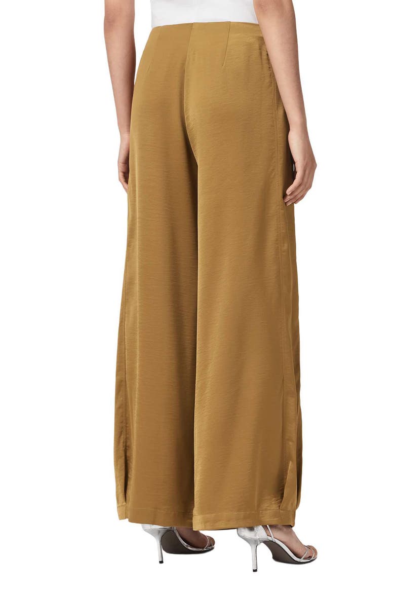 Lola Wide Leg Trousers, Alternate, color, GOLDEN BROWN