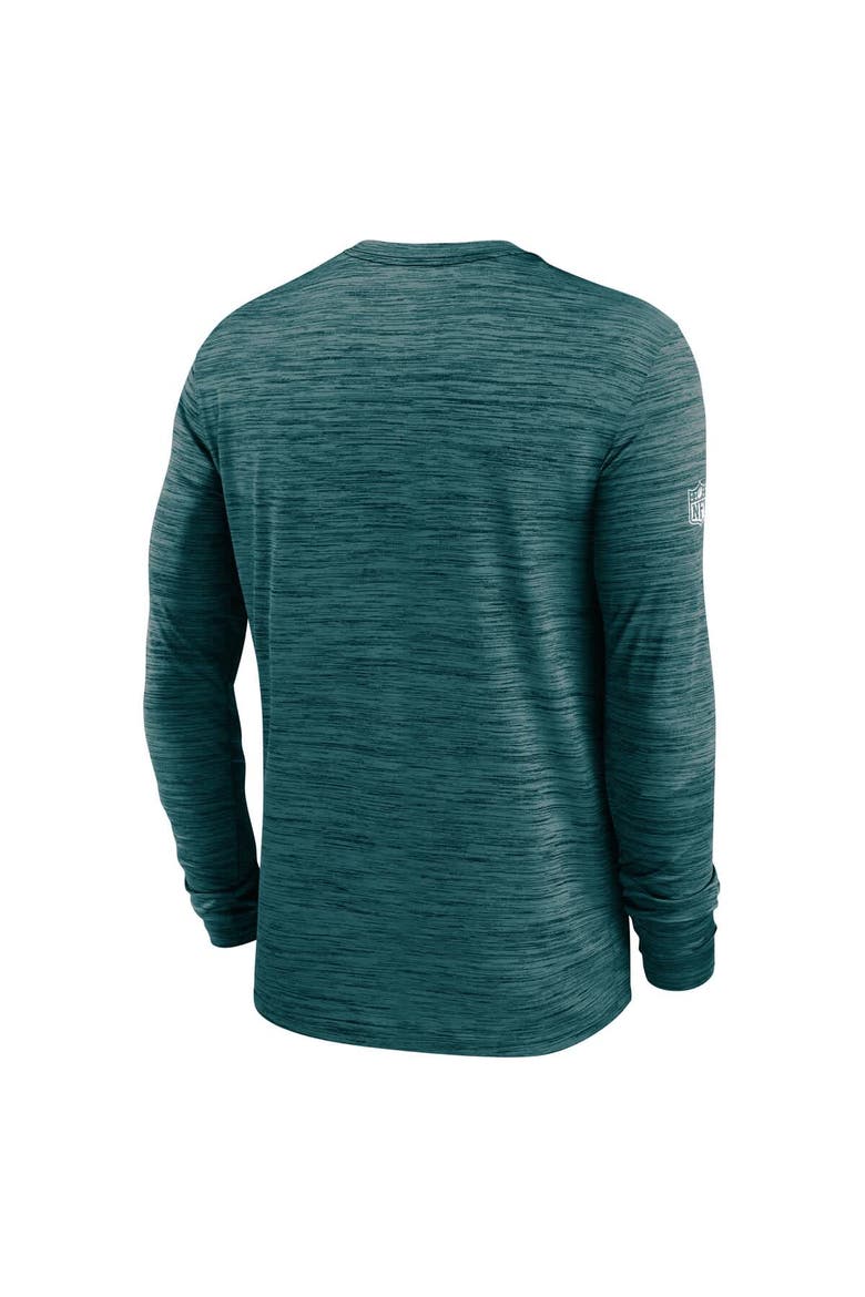 Men's Nike Midnight Green Philadelphia Eagles Sideline Velocity Performance Long Sleeve T-Shirt, Alternate, color, Green