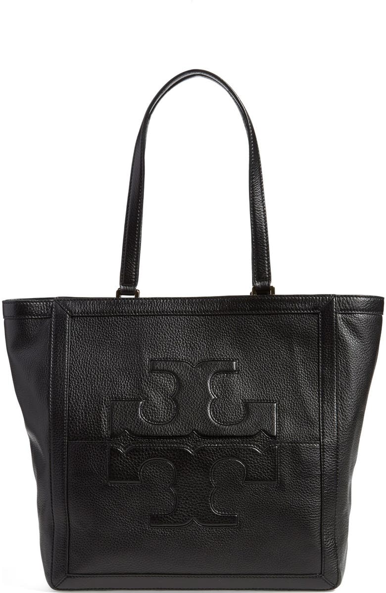 Tory Burch 'Jessica' Leather Tote, Main, color,