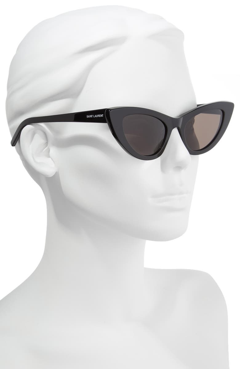 Saint Laurent Lily 52mm Cat Eye Sunglasses, Alternate, color, 