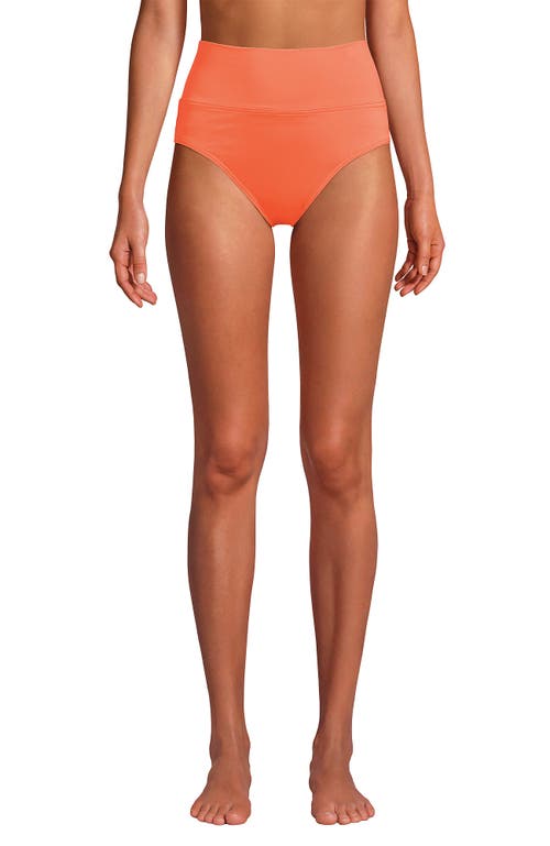 LANDS' END LANDS' END CHLORINE RESISTANT PINCHLESS HIGH WAISTED BIKINI BOTTOMS