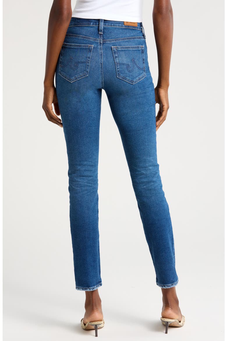Mari Mid Rise Slim Straight Leg Jeans, Alternate, color, 12 YEARS FLEUR