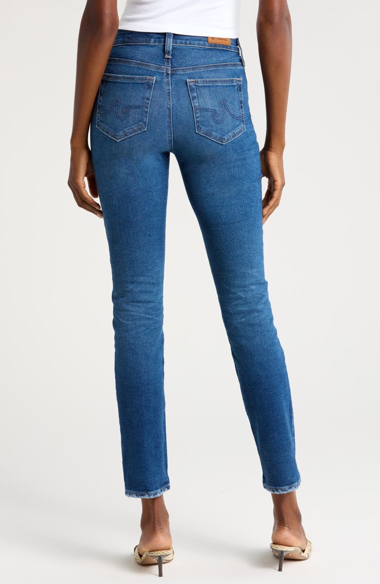 AG Mari Mid Rise Slim Straight Leg Jeans, Alternate, color, 12 Years Fleur