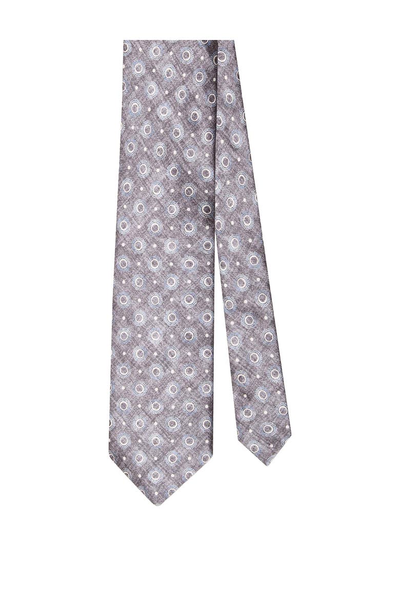 Robert Talbott Robert Geometric Best of Class Necktie, Main, color, Gray