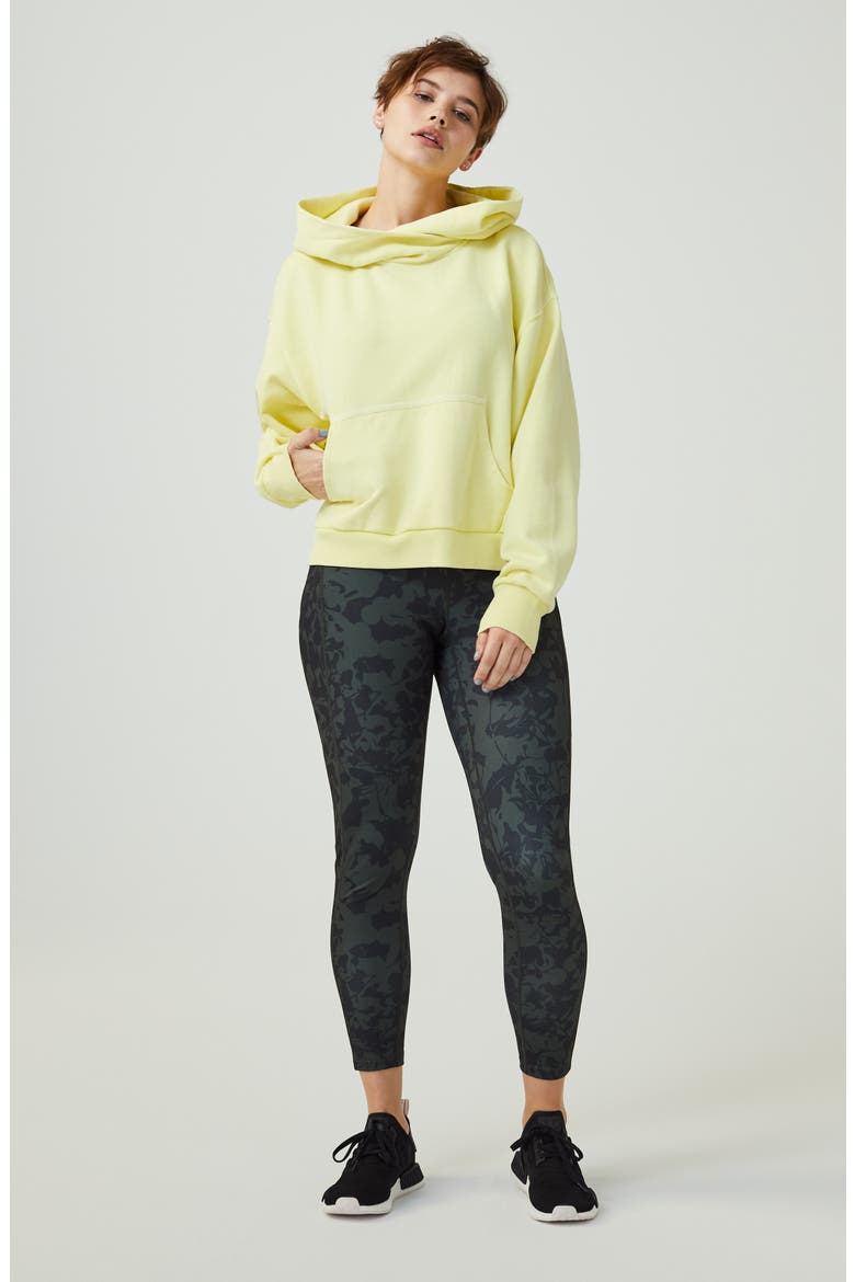 Live In High Waist Pocket Ankle Performance Leggings, Alternate, color, NAVY MEDIEVAL SPOTTED SNAKE