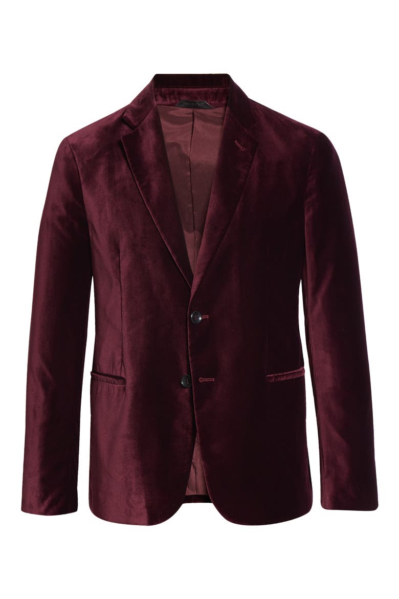 Velvet Blazer, Alternate, color, MAROON