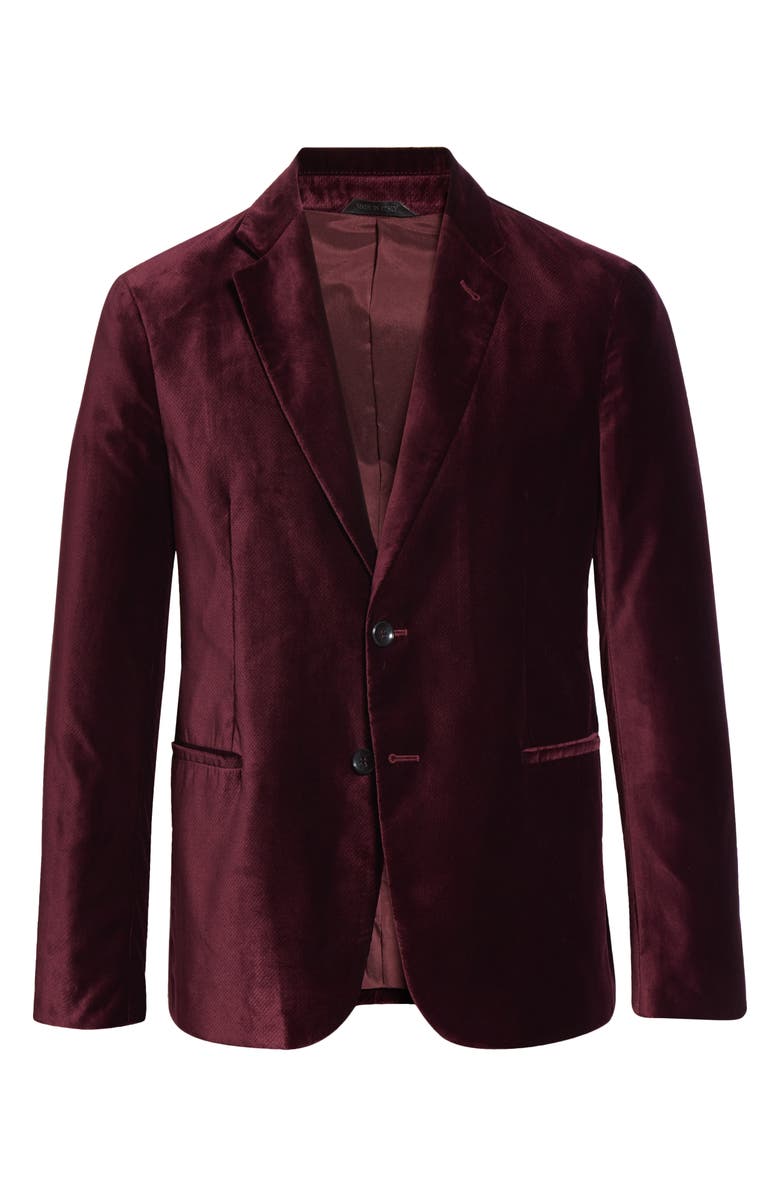 Giorgio Armani Velvet Blazer, Alternate, color, 