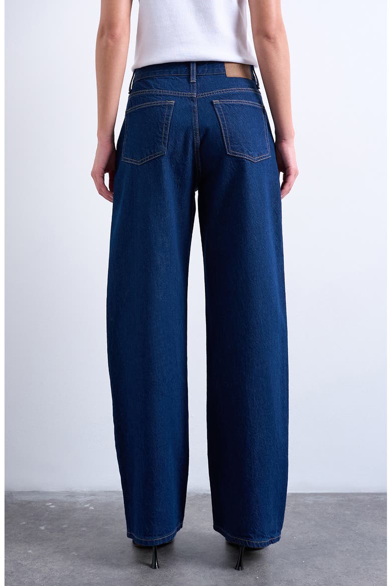 Column Mid Rise Jeans, Alternate, color, MEDIUM BLUE