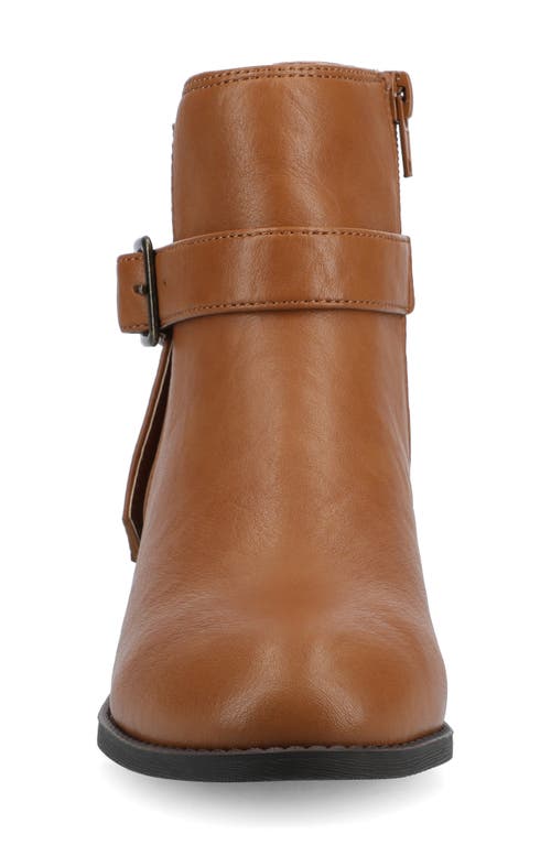 Journee Collection Devina Buckle Boot In Beige