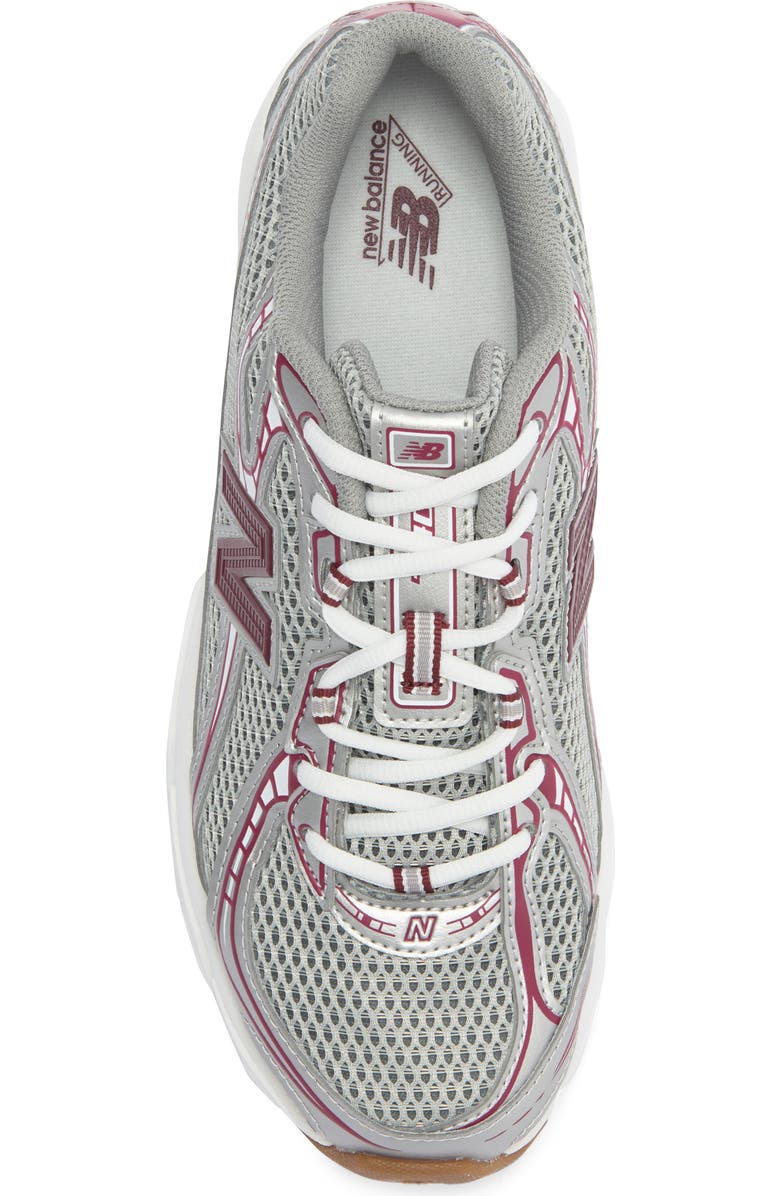 New Balance Gender Inclusive 740 Sneaker, Alternate, color, Monarch Burgundy/ Slate Grey